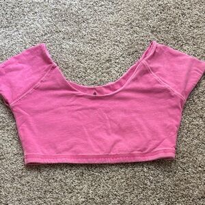 Free People Vibrant Pink Crop Top
